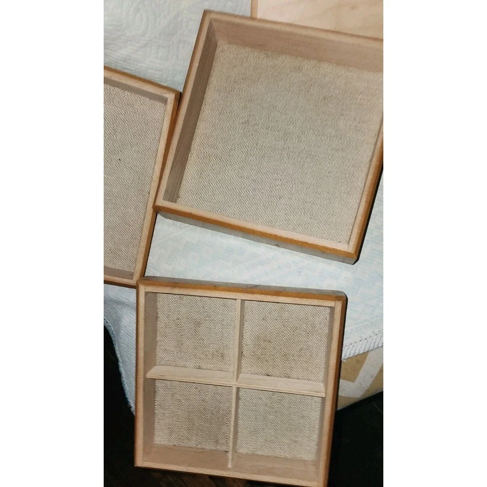 Hold Everything Stacking Jewelry Box Wood Grannycore Organizer Vtg Y2K Poland